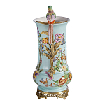 Ваза с птичкой из фарфора с бронзовыми элементами Garden of Eden варинант исполнения - 3 | Loft Concept в Тюмени