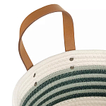 Корзина для хранения с ручками плетеная Interlacement Green  варинант исполнения - 2 | Loft Concept в Тюмени