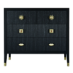 Бельевой Комод с 4 ящиками Elsa Dreams Black варинант исполнения - 5 | Loft Concept в Тюмени