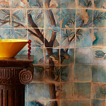 Обои ручная роспись Braganza Standard colourway on dyed paper варинант исполнения - 1 | Loft Concept в Тюмени