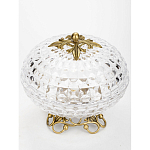 Конфетница из прозрачного рельефного стекла Eden Garden варинант исполнения - 2 | Loft Concept в Тюмени