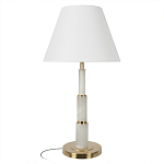Настольная лампа с белым конусовидным абажуром More Tender варинант исполнения - 1 | Loft Concept в Тюмени