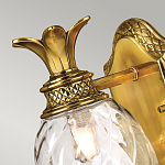 Бра для ванных комнат с прозрачным стеклянным плафоном в форме ананаса и декоративным основанием с рельефным узором Hinkley варинант исполнения - 2 | Loft Concept в Тюмени