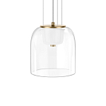 Подвесной светильник с цилиндрическим прозрачным стеклянным плафоном Grada Light варинант исполнения - 4 | Loft Concept в Тюмени