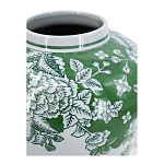 Ваза с зелеными цветочными и птичьими мотивами Vase Inspired by Nature варинант исполнения - 3 | Loft Concept в Тюмени