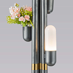 Торшер светодиодный с серым металлическим каркасом Generosity варинант исполнения - 3 | Loft Concept в Тюмени