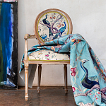 Полукресло из массива бука бежевое с изображением птиц и цветов Beige Green Chinoiserie Garden Chair варинант исполнения - 6 | Loft Concept в Тюмени