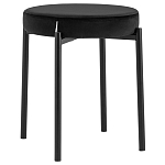 Табурет с мягким круглым сиденьем RIO Black варинант исполнения - 1 | Loft Concept в Тюмени