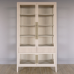 Витрина Primo со стеклянными фасадами и 2 ящиками Светлый дуб варинант исполнения - 1 | Loft Concept в Тюмени