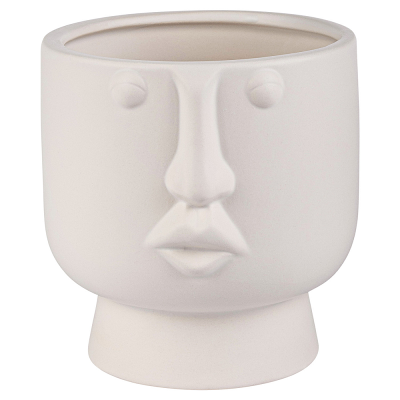 Ваза керамическая Face forever One Белый Ваза керамическая Face forever One Белый в Тюмени | Loft Concept
