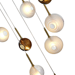 Люстра светодиодная с сферическими стеклянными плафонами Splatter варинант исполнения - 7 | Loft Concept в Тюмени