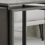 Комплект из 2-х приставных столов серого цвета из дерева ZIGOSH RETRO GREY варинант исполнения - 4 | Loft Concept в Тюмени