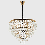 Люстра с прямоугольными хрустальными подвесками Lunet Crystal Rectangulars Chandelier 12 варинант исполнения - 3 | Loft Concept в Тюмени