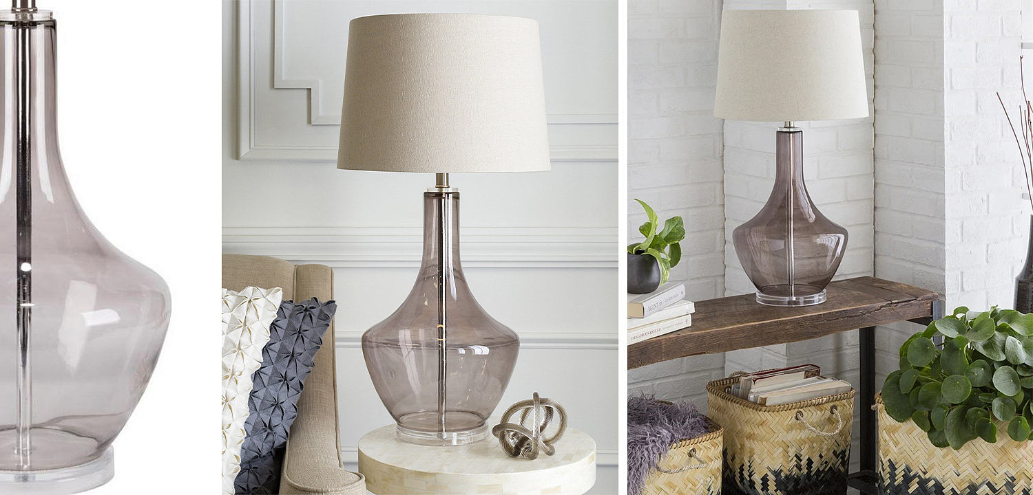 Настольная лампа Fantina Table lamp gray Настольная лампа Fantina Table lamp gray - Loft-Concept в Тюмени