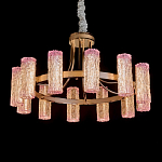 Люстра круглая с текстурными цилиндрическими плафонами Glimpse варинант исполнения - 1 | Loft Concept в Тюмени