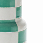 Ваза из фаянса Brighter than the Stars с шахматным принтом бирюзового цвета  варинант исполнения - 2 | Loft Concept в Тюмени