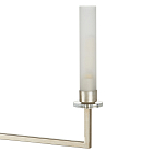 Люстра с 6-ю белыми матовыми плафонами из стекла в форме цилиндра Longitude варинант исполнения - 1 | Loft Concept в Тюмени