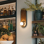 Бра с декором из плетеного бамбука Wicker Oval Lamp варинант исполнения - 3 | Loft Concept в Тюмени