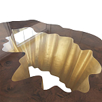 Кофейный стол Burl Exotic tree Coffee Table Black варинант исполнения - 3 | Loft Concept в Тюмени