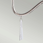 Люстра цвета никель с прозрачными стеклянными подвесками в форме капель Elstead Lighting варинант исполнения - 12 | Loft Concept в Тюмени