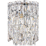 Люстра круглая с хрустальными подвесками на серебряном каркасе Roul Crystal Light варинант исполнения - 12 | Loft Concept в Тюмени