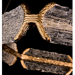 Люстра кольцевая с текстурным природным рисунком IceFlame варинант исполнения - 2 | Loft Concept в Тюмени