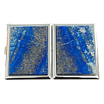Портсигар с газовой зажигалкой из натурального камня Лазурит Stone Cigarettes Cases варинант исполнения - 4 | Loft Concept в Тюмени