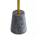 Кофейный столик круглый из мрамора серый Reliable Foundation варинант исполнения - 4 | Loft Concept в Тюмени