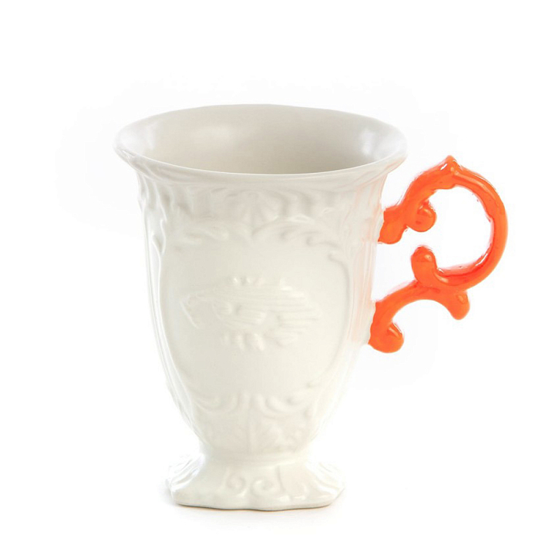 Кружка Seletti I-Mug Orange Белый Оранжевый Кружка Seletti I-Mug Orange Белый Оранжевый в Тюмени | Loft Concept