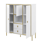 Буфет белый трёхдверный с двумя ящиками Antique Order варинант исполнения - 2 | Loft Concept в Тюмени