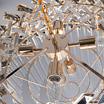 Люстра многоярусная с переплетенными металлическими элементами черного и золотого цвета и прозрачными хрустальными подвесками Empire Chandelier Crystal варинант исполнения - 10 | Loft Concept в Тюмени