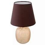 Настольная лампа с тканевым абажуром на овальном основании Lampshade on Oval Base варинант исполнения - 1 | Loft Concept в Тюмени