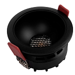 Встраиваемый спот светодиодный круглый черного цвета с углублением Ombra Lux  варинант исполнения - 4 | Loft Concept в Тюмени