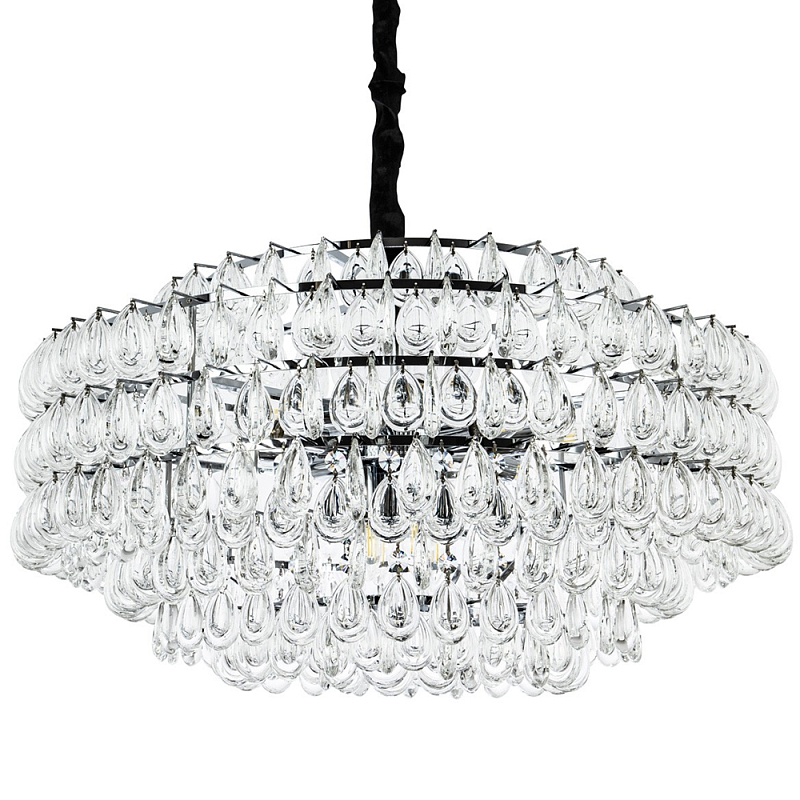 Люстра с хрустальными подвесками в виде капель Antoine Crystal Drops Chrome Chandelier 16 Хром Прозрачное Стекло Люстра с хрустальными подвесками в виде капель Antoine Crystal Drops Chrome Chandelier 16 Хром Прозрачное Стекло в Тюмени | Loft Concept