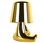Настольная лампа фигурная золотого цвета с гладким абажуром Высота 16 см Sophia варинант исполнения - 4 | Loft Concept в Тюмени