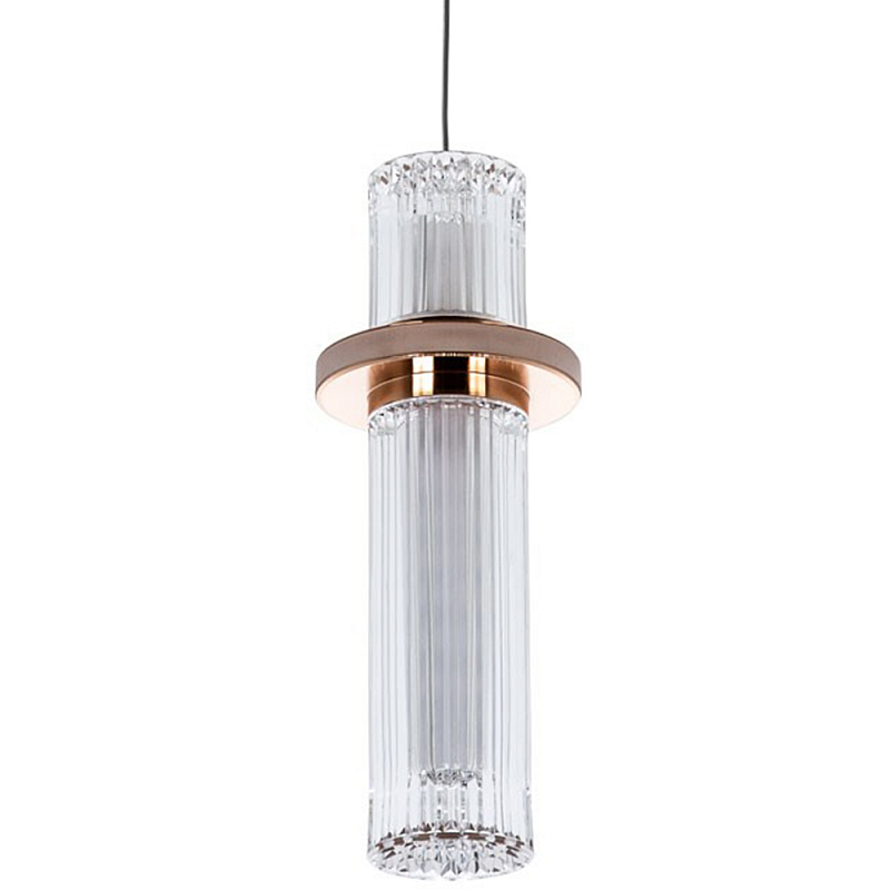 Подвесной светильник золото Odile Acrylic Tube Hanging Lamp Gold Прозрачный Глянцевое золото Подвесной светильник золото Odile Acrylic Tube Hanging Lamp Gold Прозрачный Глянцевое золото в Тюмени | Loft Concept