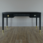 Письменный стол Elsa Dreams Black Шпон дерево с двумя ящиками варинант исполнения - 1 | Loft Concept в Тюмени