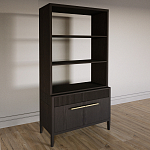 Стеллаж Primo с ящиками Темный орех варинант исполнения - 2 | Loft Concept в Тюмени