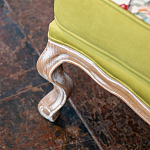 Кресло из натурального бука бежевое с изображением птиц и цветов Beige Green Chinoiserie Garden Armchair варинант исполнения - 6 | Loft Concept в Тюмени