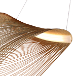 Подвесной светильник фигурный из деревянных прутьев Ecofriendly Light Source варинант исполнения - 4 | Loft Concept в Тюмени