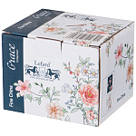 Кружка фарфоровая синяя с цветочным принтом 470 мл Flower Porcelain Collection варинант исполнения - 2 | Loft Concept в Тюмени