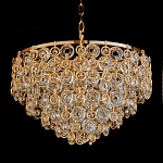 Люстра каскадная с подвесками в форме колец Galaxy of Light варинант исполнения - 3 | Loft Concept в Тюмени