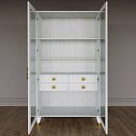 Дизайнерский шкаф витрина Elsa Dreams White с 4-мя ящиками варинант исполнения - 5 | Loft Concept в Тюмени
