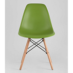 Пластиковый стул на ножках из массива бука Eames Green варинант исполнения - 4 | Loft Concept в Тюмени
