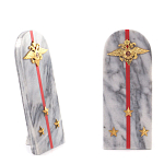 Сувенир Погон МВД из натурального камня мрамор Souvenir Epaulets варинант исполнения - 3 | Loft Concept в Тюмени