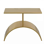 Дизайнерский журнальный стол золотой на полукруглом основании Wecaben варинант исполнения - 2 | Loft Concept в Тюмени