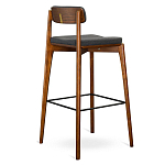 Барный стул из массива ясеня с обивкой из рогожки Elegant Ash варинант исполнения - 4 | Loft Concept в Тюмени