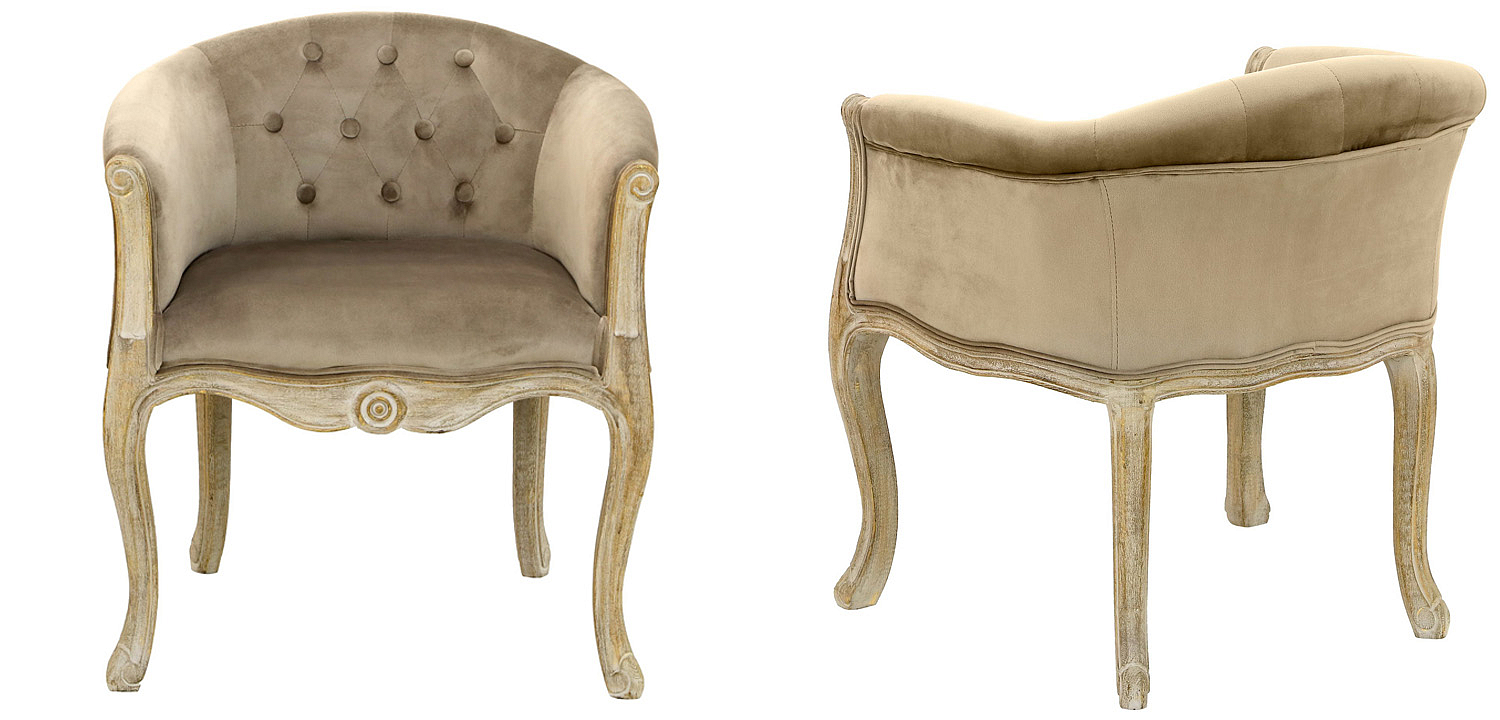 Кресло French Provence Armchair Roderic beige Кресло French Provence Armchair Roderic beige - Loft-Concept в Тюмени