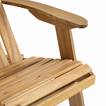 Уличное кресло из массива акации Adirondack Wooden Chair Natural варинант исполнения - 6 | Loft Concept в Тюмени