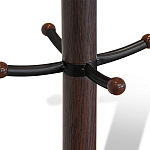 Вешалка коричневая с круглым основанием и черными металлическими крючками Industrial Metal Rust варинант исполнения - 2 | Loft Concept в Тюмени